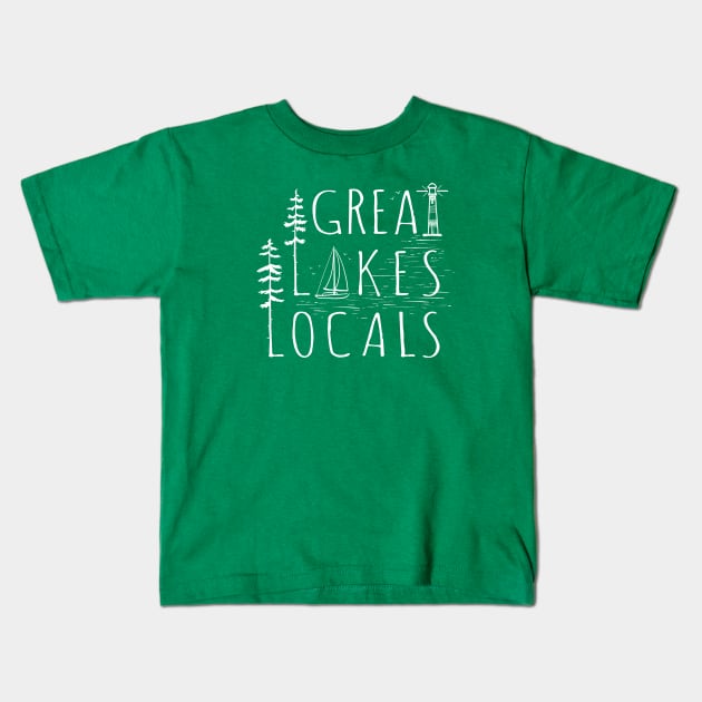 Great Lakes Locals Kids T-Shirt by GreatLakesLocals